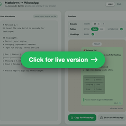 Markdown To Whatsapp logo